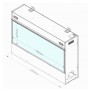 Камін електричний Dimplex Faber E-Slim Linear 1200-450