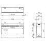 Камін електричний Dimplex Faber E-Slim Linear 1200-450